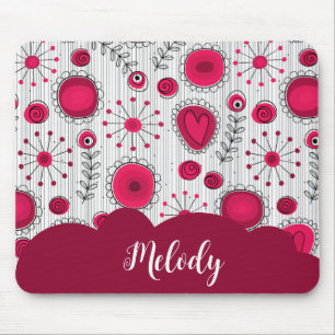 Mousepad Brancos brancos, brancos, brancos, flores nome flo