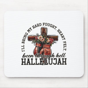 Mousepad Brandon Duro Lutou Aleluia Louva Jesus Cristo