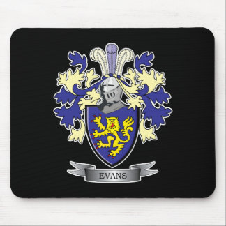Mousepad Brasão da crista da família de Evans