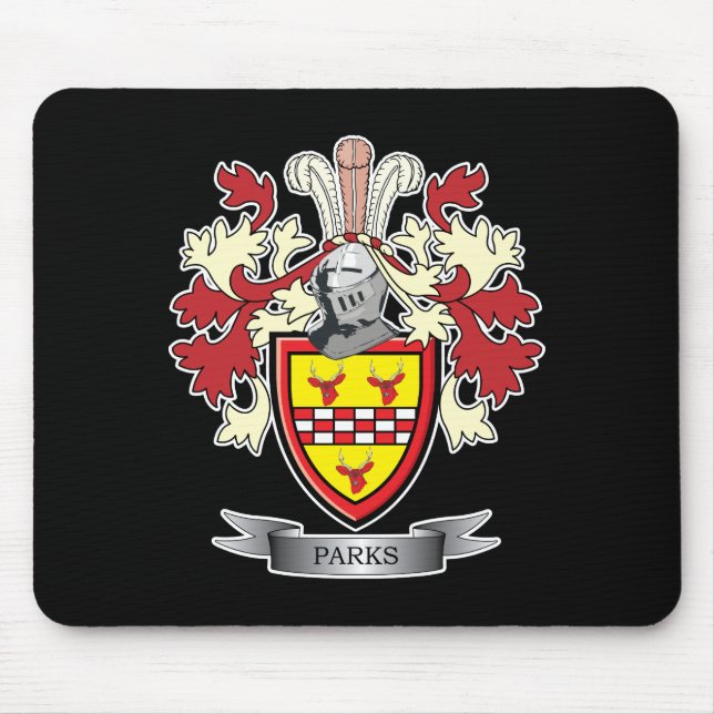 Mousepad Brasão da crista da família dos parques (Frente)