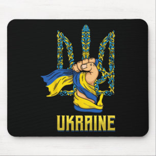 Mousepad Brasão da Ucrânia Orgulhoso Ucraniano