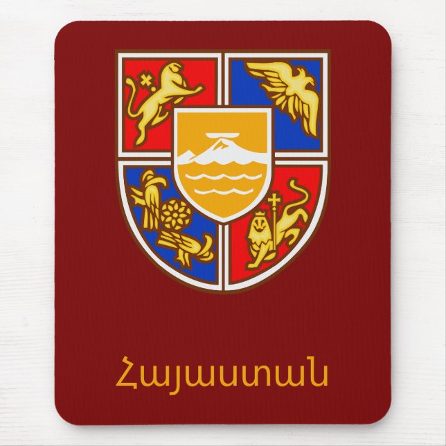 Mousepad Brasão de Armas Armênio Patrimônio & Símbolos (Frente)