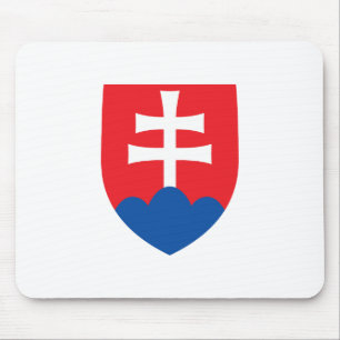 Mousepad brasão de armas da Eslováquia símbolo emblema cruz