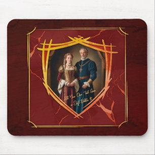 Mousepad Brasão de Armas da Família Cavaleiro Presente Anti