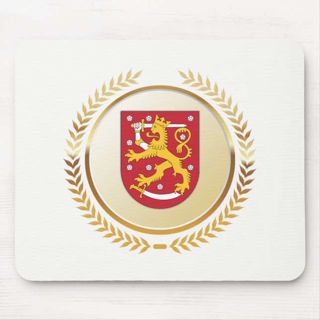 Mousepad Brasão de armas da Finlândia (Frente)