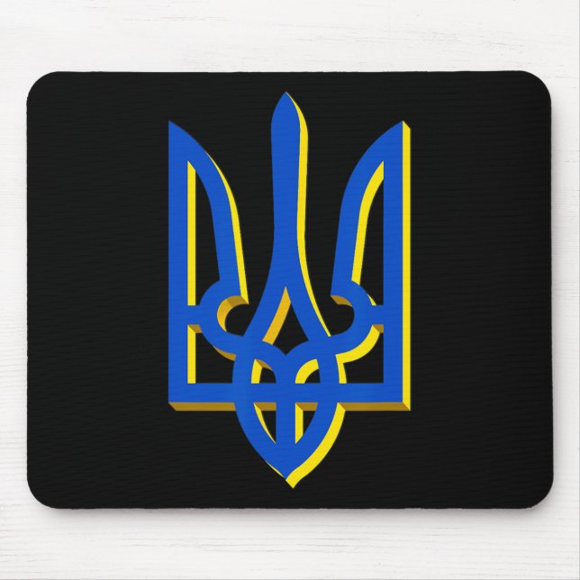 Mousepad Brasão de Armas da Ucrânia  (Frente)