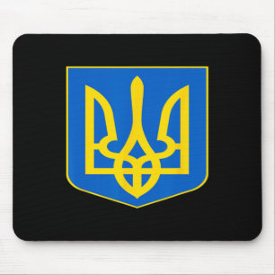 Mousepad Brasão de Armas da Ucrânia Emblema Símbolo Ucrania