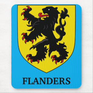 Mousepad Brasão de Armas de Flandres Leão Heraldico