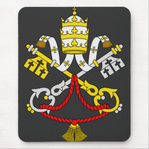 Mousepad Brasão de Armas do Vaticano Emblema de Arte Fina P