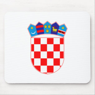 Mousepad brasão de armas símbolo emblema bandeira da Croáci