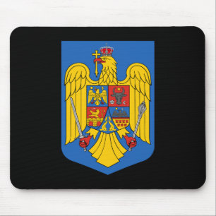 Mousepad brasão de armas símbolo emblema bandeira da Romêni