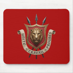 Mousepad brasão de Burundi país bandeira símbolo emblema le