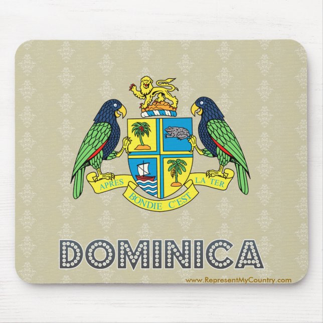 Mousepad Brasão de Dominica (Frente)