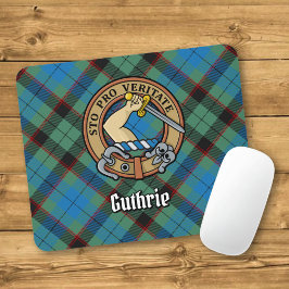 Mousepad Brasão do Clã Guthrie sobre Tartan
