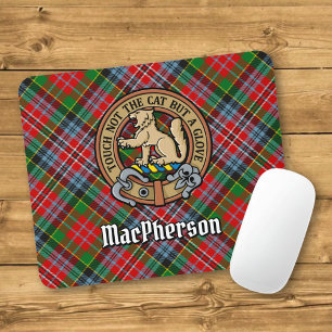 Mousepad Brasão do clã MacPherson sobre Tartan