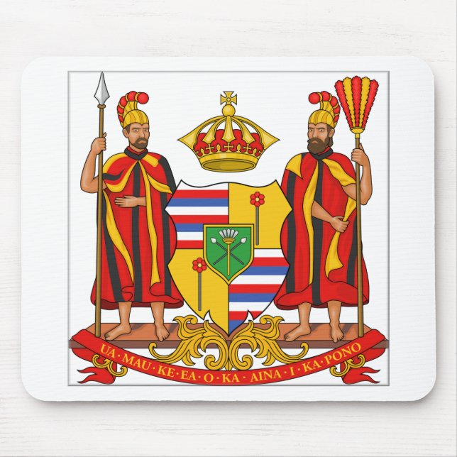 Mousepad Brasão real de Havaí (Frente)