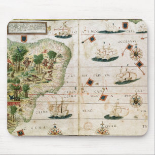 Mousepad Brasil de "do atlas Miller" por Pedro Reinel