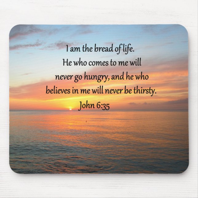 MOUSEPAD BREATHTAKING JOHN 6:35 DESIGN SUNRISE (Frente)