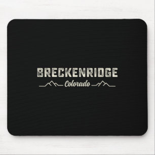 Mousepad Breckenridge Colorado Skiing Mountain Snowboard
