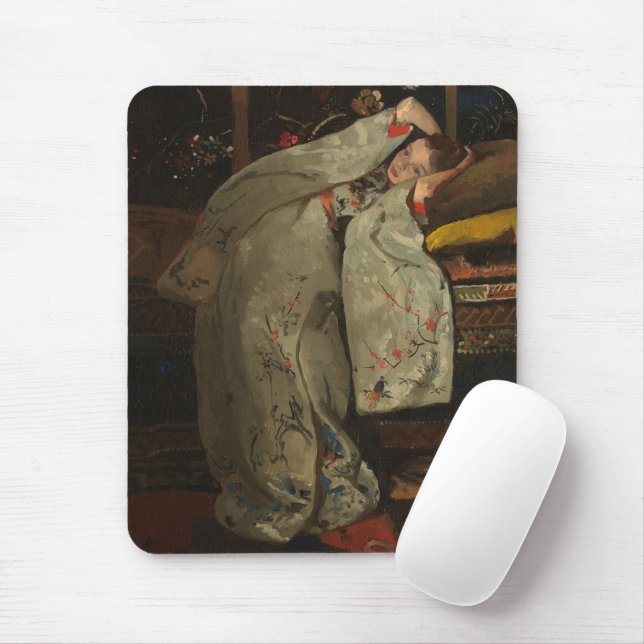 Mousepad Breitner, garota em um Kimono branco - 19º C.Fine  (Com mouse)