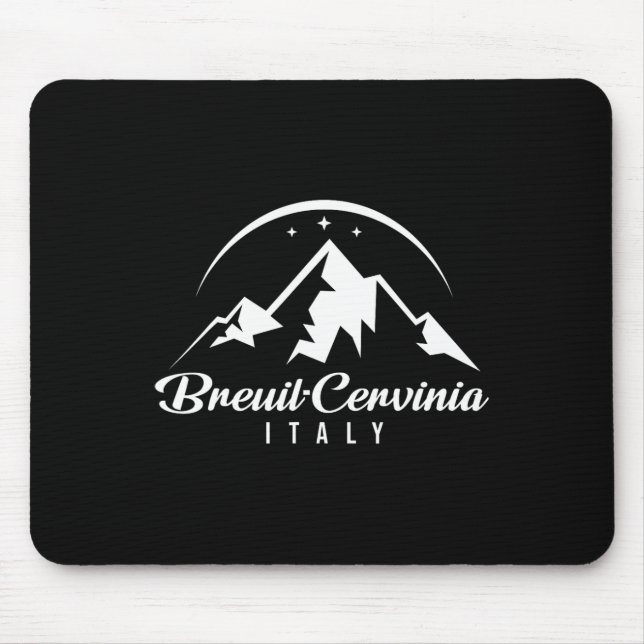 Mousepad Breuil-cervinia Itália Ski Resort Skiing Snowboard (Frente)
