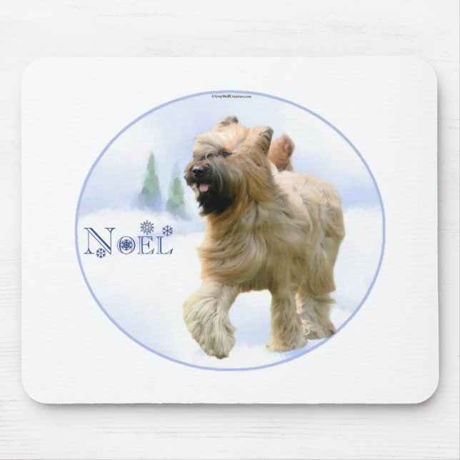 Mousepad Briard Noel (Frente)
