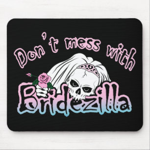 Mousepad Bridezilla Skull