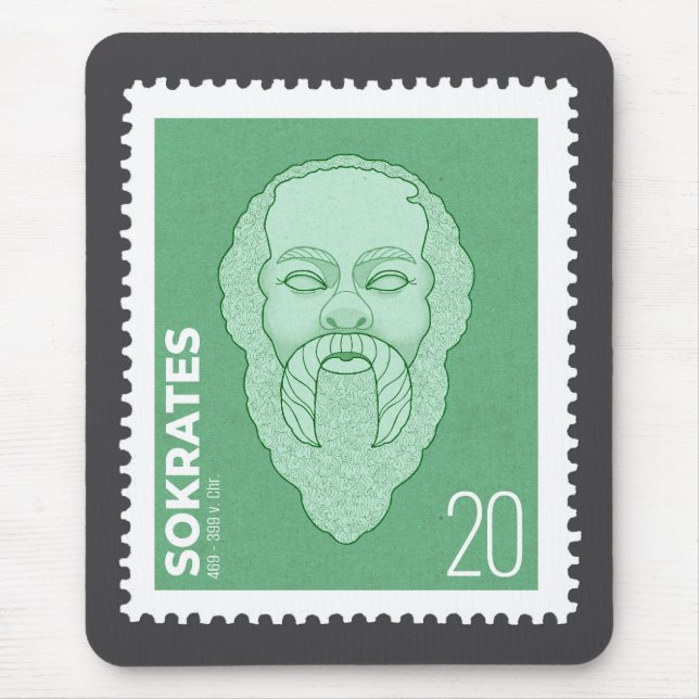 Mousepad Briefmarke Sokrates - (Frente)