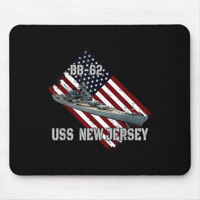 Mousepad Brigada Uss New Jersey Bb-62 &amp; Combat Warsh (Frente)