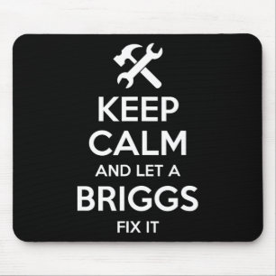 Mousepad Briggs Funny Surname Birthday Family Tree Reunião