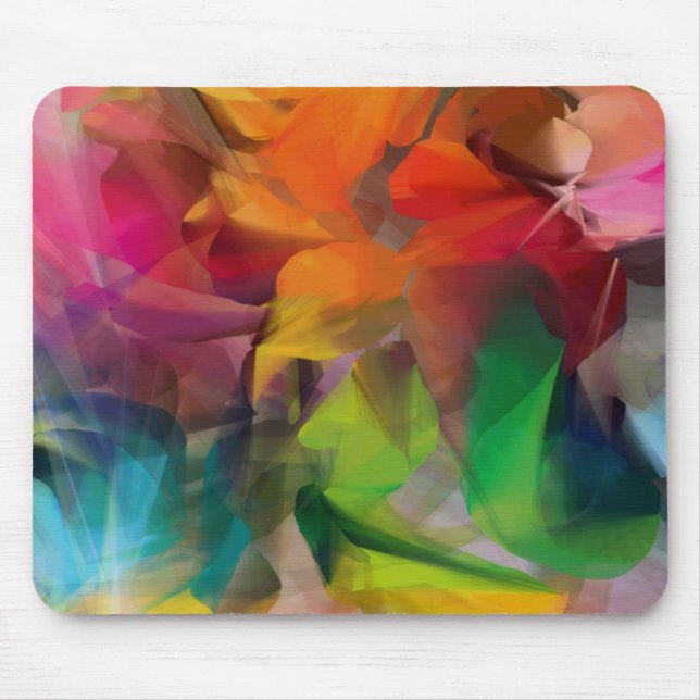 Mousepad Bright Colorida Feather Art (Frente)