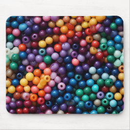 MOUSEPAD BRIGHTLY COLORED PLASTIC BEADS