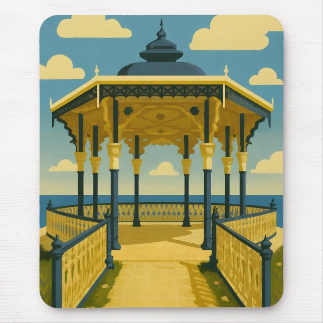 Mousepad Brighton Bandstand - Arquitetura Costeira (Frente)