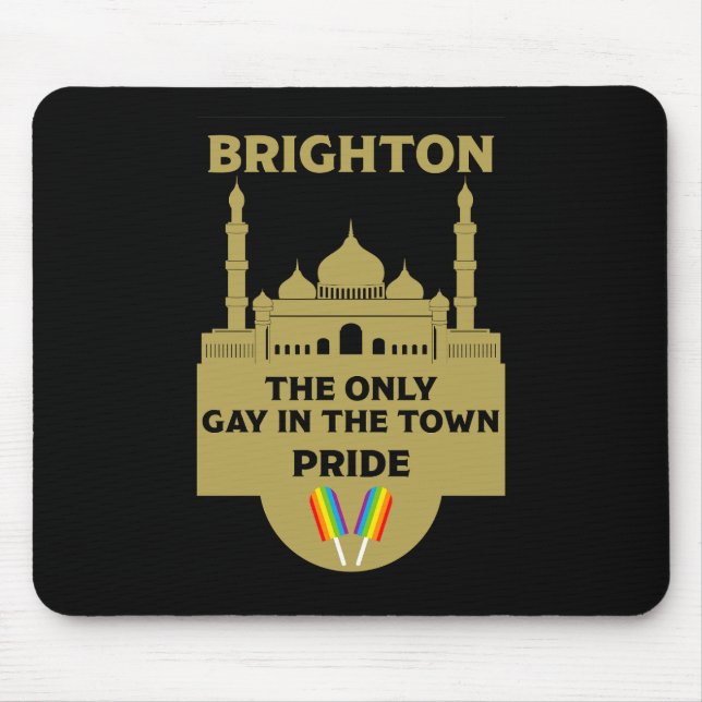 Mousepad Brighton Orgulho gay - Brighton England LGBT - (Frente)