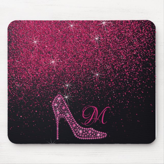 Mousepad Brilhante Diamante Brilhante Altura Rosa (Frente)