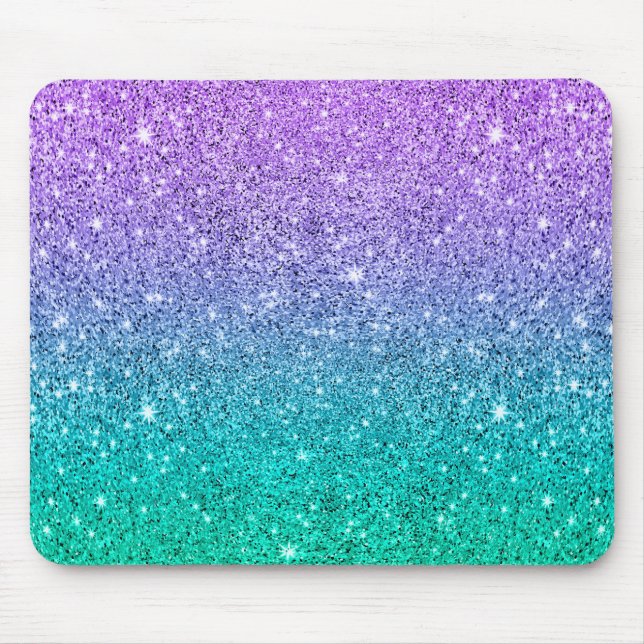 Mousepad Brilhante roxa e verde e brilha a textura (Frente)