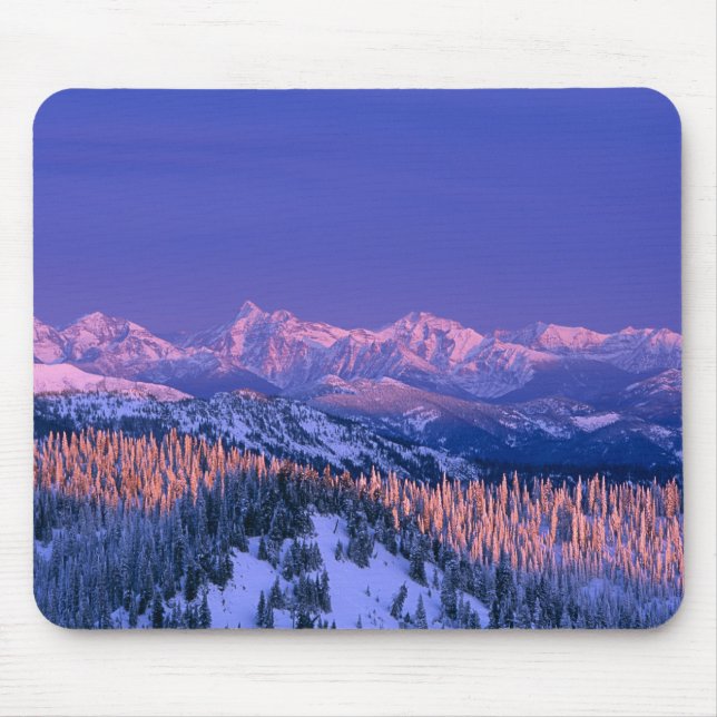 Mousepad Brilho alpino atinge os picos da Geleira (Frente)