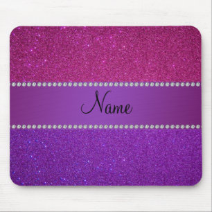 Mousepad Brilho cor-de-rosa e roxo conhecido personalizado