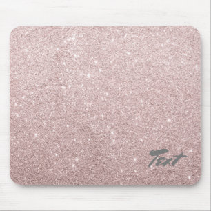 Mousepad brilho cor-de-rosa elegante do ouro