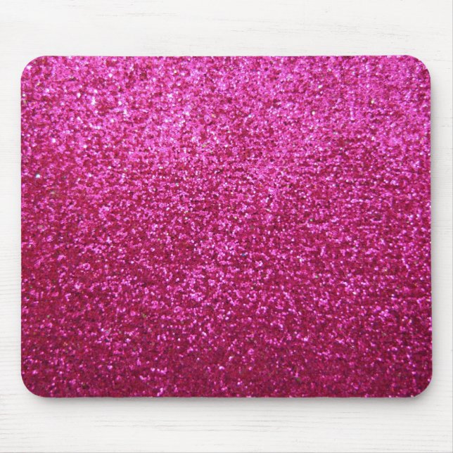 Mousepad Brilho do rosa quente do falso (Frente)