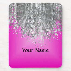 Mousepad Brilho do rosa quente e do falso