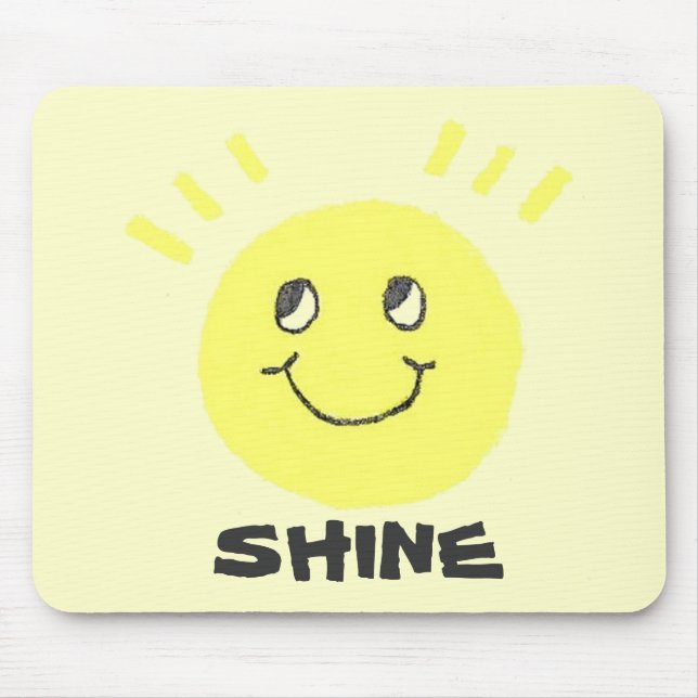 Mousepad Brilho do smiley face (Frente)