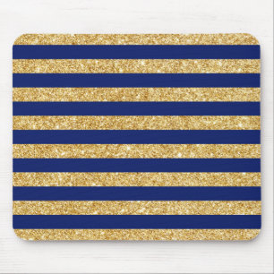 Mousepad Brilho Dourado do falso elegante e teste padrão d