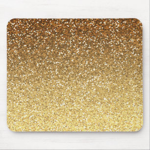 Mousepad Brilho Dourado Ombre do falso