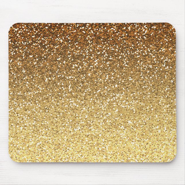 Mousepad Brilho Dourado Ombre do falso (Frente)