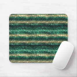 Mousepad Brilho Dourado Verde Dia de São Patrício Brilhante