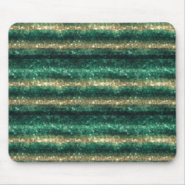 Mousepad Brilho Dourado Verde Dia de São Patrício Brilhante