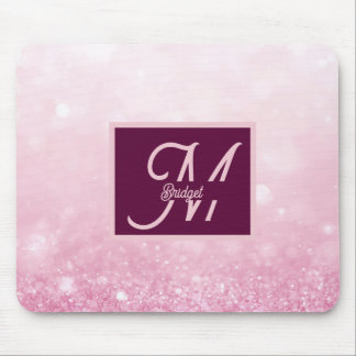 Mousepad Brilho Feminino Rosa Menina Gradiente Abstrato