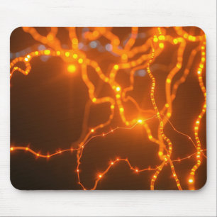 Mousepad Brilho Neural: Caminhos Elétricos de Luz