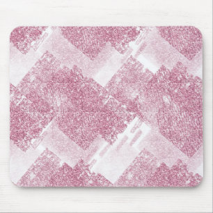 Mousepad Brilho rosa no branco.